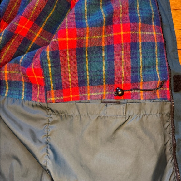 Vintage Eddie Bauer Teal Parka Jacket L Flannel Lined - Picture 9 of 13